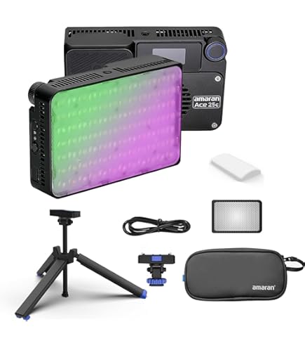 amaran Pano 60c 2-Light Kit 60W RGBWW full-colour paneellampenset, 22.220 Lux @ 0,5 m, USB-C PD voeding, inclusief softbox, rasters, diffusers, statieven en draagtas voor fotografie en video amaran Pano 60c 2-Light Kit 60W RGBWW full-colour paneellampenset, 22.220 Lux @ 0,5 m, USB-C PD voeding, inclusief softbox, rasters, diffusers, statieven en draagtas voor fotografie en video