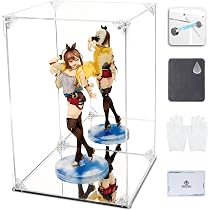 COOLTAKU アクリルフィギュアケース UVカット 台座ミラー背面ミラー