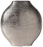 Torre & Tagus 901953C Helio Hammered Ceramic Oval Vase, Tall by Torre & Tagus [並行輸入品]