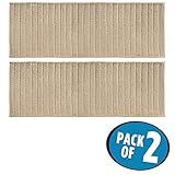 mDesign linenvertorugcomb Pack of 2 - 60" x 21" each 6051MDBST