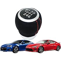 FT86 BRZ 　純正シフトノブ　 本革レザー　 赤ステッチ　美品　トヨタ トヨタ(純正) 86/BRZ純正シフトノブ(レッドステッチ) のパーツ