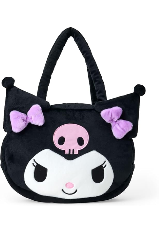 ♡ マイメロ 2025年初売り 真夜中のメロクロ フェイス形トートバッグ ♡ ♡ マイメロ 2025年初売り 真夜中のメロクロ フェイス形トートバッグ