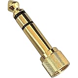 フジパーツ 3.5mm ⇒ 6.3mm 変換アダプタ 3.5mm ステレオミニプラグ→6.3mm ステレオ標準プラグ変換プラグ スクリュー付き 3.5mm(メス)⇔6.3mm(オス) /PLG-N9909