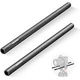 NEEWER 15mm Carbon Fiber Extension Rods 11.8"/30cm Compatible with SmallRig Compatible with Tilta 15mm Rod Rail Support Syste