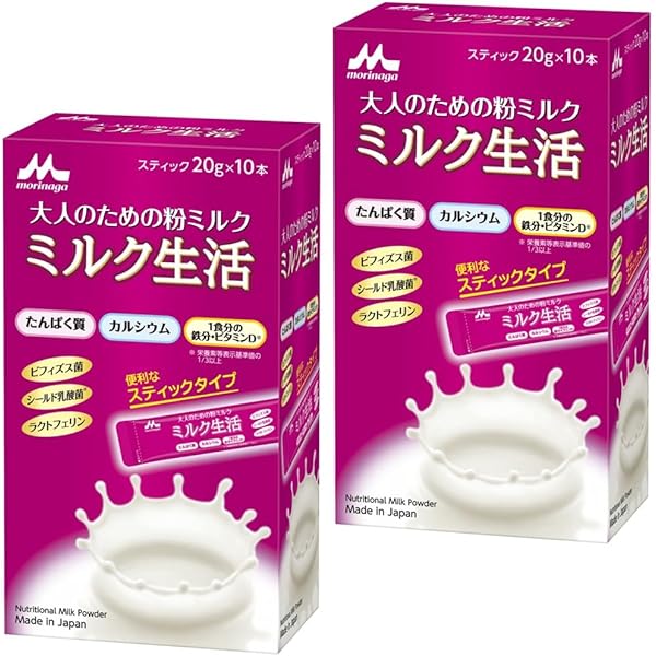 Amazon.co.jp: 大人のための 粉ミルク ミルク生活 スティック