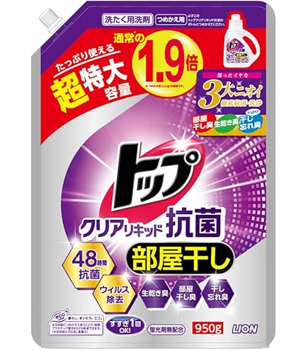 Amazon.co.jp: 部屋干しトップ 洗濯洗剤 液体 詰め替え 600ml