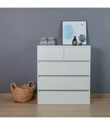 Amazon｜MALM チェスト（引き出し×4）, ホワイト 203.546.46｜チェスト
