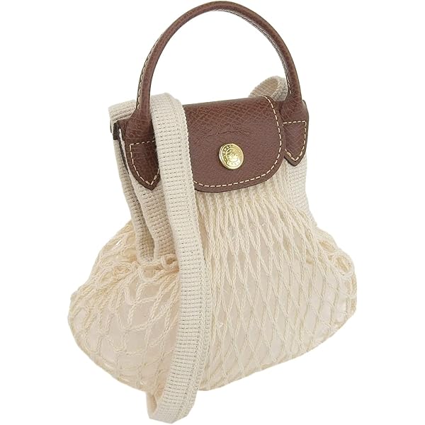 LONGCHAMP ネットバッグ エクリュ LONGCHAMP ネットバッグ エクリュ ル プリアージュ®フィレ L