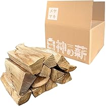Amazon.co.jp: 【メヤマキ】 白神の薪 焚き火用 広葉樹薪 10kg 長さ