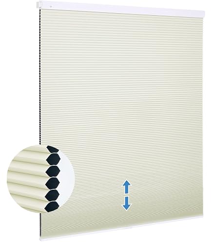 Amazon｜プレミアム ハニカムシェード 彩 一級遮光 90×180cm 遮光