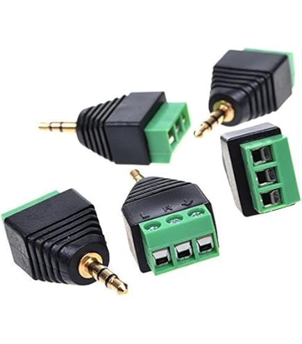 ZdyCGTime 3,5-mm-Stereo-TRRS-Audioadapterkabel - 2 Stück, 30 Cm, Schraubklemme Auf 4-polig