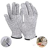 SmartLegend 防刃手袋 子供用 切れない手袋 軍手 HPPE手袋 防刃グローブ フィット感 耐切創レベル５級 練習用 料理用レベル