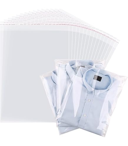 50 Pack Eco-Friendly Compostable Clear Bags for Greetings Cards – Fits C6  Envelopes – Self Seal Biodegradable – Recyclable – Self Seal