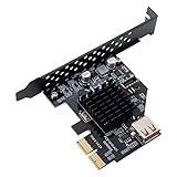 NFHK USB 3.1 フロントパネルソケット USB 2.0 - PCI-E Express カードアダプター マザーボード用