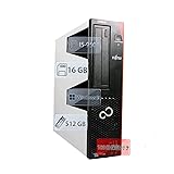 【整備済み・高性能デスクトップPC】富士通 ESPRIMO D588 ｜第9世代 インテル Core i5-9500（3.0GHz）｜MS Office 2019 & Windows 11 Pro｜メモリ16GB｜USB 3.0複数搭載｜4K対応映像出力｜DVD/DP/DVI｜3.5mmオーディオ端子｜外付けWi-Fi付き (SSD512GB)