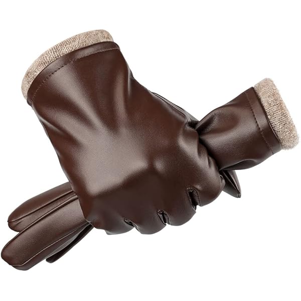 Amazon | [COLLIN] 手袋メンズ 防寒 合皮手袋 裏起毛 レザー