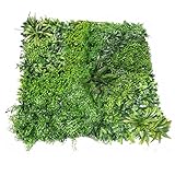 MedianField 【 ウォールグリーン 壁掛け フル セット 100cm×100cm 】 フェイクグリーン リーフグリーン 観葉植物 造花 人工観葉植物 インテリア アンティーク 雑貨 人工 フ