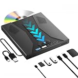 ドライブ 外付け【2026新進化モデル】USB3.0/type-C対応/OS対応 7in1多機能再生・読み込み対応 8倍速DVD&24倍速CD 外付け ポータブルBlu-rayプレーヤー Windows 7-11/Mac OSパソコン対応 軽量設計 旅行出張携帯に適 XD056-B 多機能記録装置