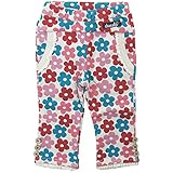 【秋冬物】 chocola(ショコラ) 裏毛花柄9分丈レース付きパンツ 80cm/ベージュ(花柄) NO.CH-1511-33074