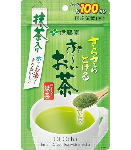 おーいお茶 さらさら 濃い茶 80g 　 13袋セット Amazon | 伊藤園 おーいお茶 抹茶入りさらさら緑茶 80g (チャック付き