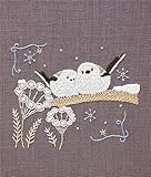 DMC Chicchi 森で暮らす動物たちの12か月刺繡キット 冬の森で寄り添うシマエナガさん 説明書・図案付き DMCJPT74J
