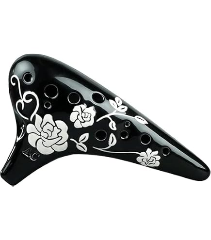 S Hiropy【オカリナ】フォーカリンク手描き白磁青花アルトF管 フォーカ 