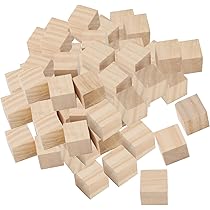 Amazon.co.jp: ZEONHEI 300個 1 x 1 x 1インチ 天然木キューブ