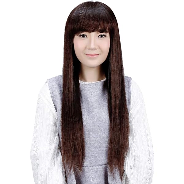 高級人毛100% ストレートウィッグ ロング Amazon.co.jp: Remeehi フルウィッグ 人毛100% ロングウィッグ