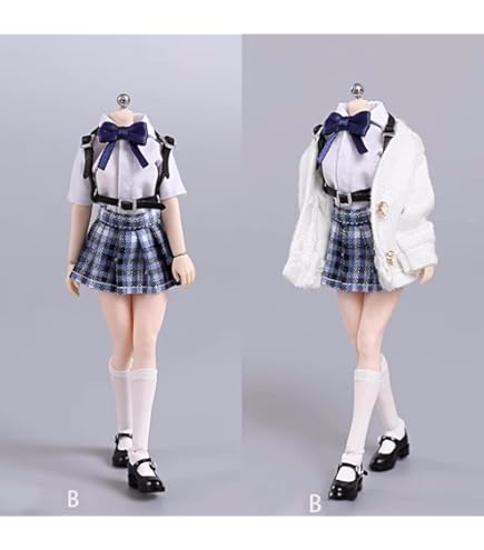 1/6 女性素体フィギュア ヘッド 衣類 サマーセーター チェックスカートセット 41SgTI2HpJL._UF350,350_QL50_.jpg