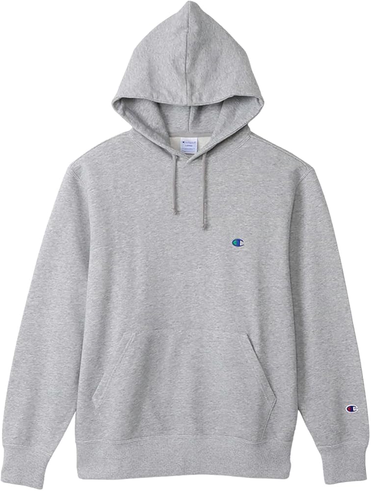 Champion(チャンピオン) パーカー 長袖 裏毛 ワンポイントロゴ 刺繍 フーデッドスウェットシャツC3-W101Zメンズ