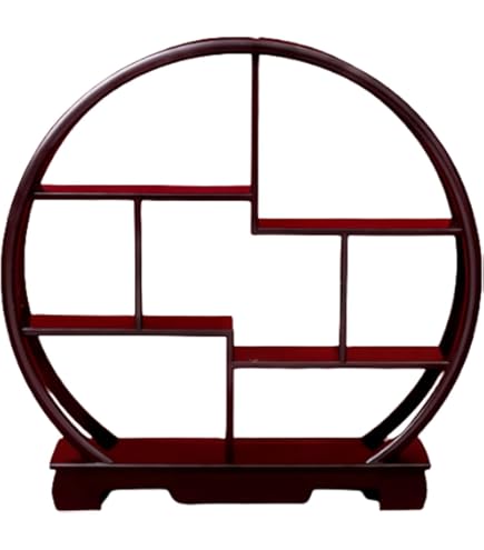 Amazon｜珍品棚 香炉台 瓶台 花台 盆栽台 木製 丸型 大 中国茶器