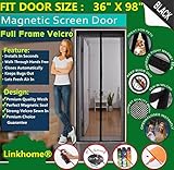 磁気スクリーンドア Fits Doors UP TO 36x98 Inch MAX MA