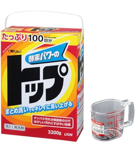 Amazon.co.jp: ライオン 無リン トップ 3200G 衣類用粉末洗濯洗剤×3個
