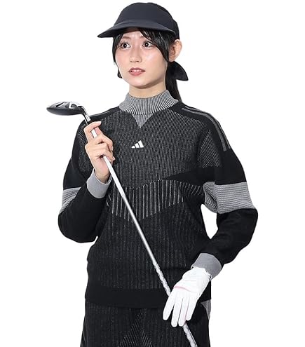 Amazon.co.jp: [アディダス] タータンチェック クルーネック セーター