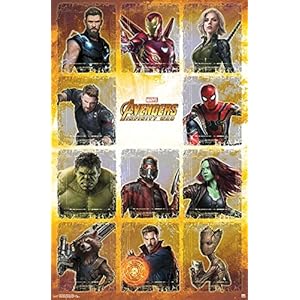 Marvel(マーベル) Avengers: Infinity War(アベンジャーズ/インフィニティ・ウォー) Collage ポスター [並行輸入品]