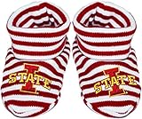 アイオワ州状態大学I状態新生児赤ちゃんストライプBootie Sock Newborn レッド