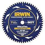 Irwin Tools 1934342 60-Tooth WeldTec Corded Circular Trim/Finish Saw Blade, 7-1/4" [並行輸入品]