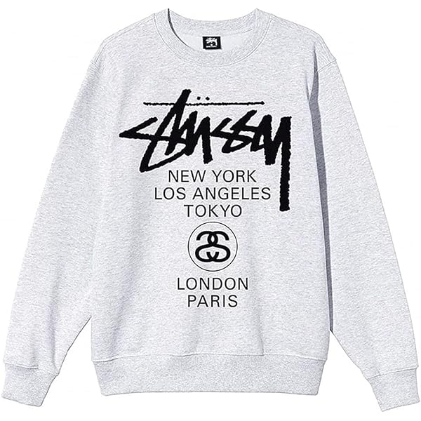 Amazon.co.jp: [ステューシー] スウエットトレーナー BASIC CREW SWEAT