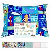 Dreamtown Kids Organic Cotton Woven Toddler Pillowcase - (Under the Sea) 14 X 19 by Dreamtown Kids