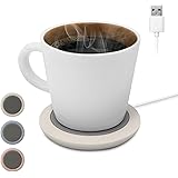 ドリテック(dretec) カップウォーマー ペットボトルOK マグカップOK 保温 4時間自動OFF USB コンパクト 小型 薄型 軽量 オフィス テレワーク ベッドサイド コーヒー お茶 おしゃれ 可愛い ベージュ
