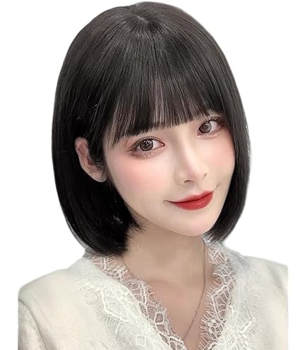 Amazon.co.jp: J&S ショートボブ レディース 人毛100% 手植え 人工 