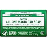 ドクターブロナー (Dr.Bronner's) ドクターブロナー マジックソープバー AL(アーモンド) オーガニック固形せっけん
