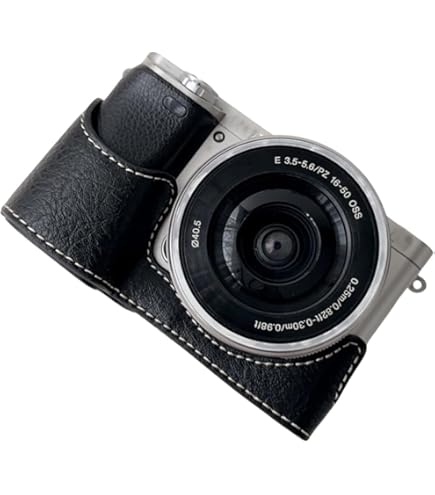 SONY α6000 ケース付 Amazon | GARIZ SONY α6000用 本革カメラケース XS-CHA6000BK