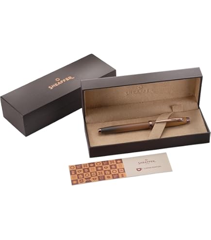 Amazon | Sheaffer 100 光沢ブラックラッカー万年筆 ゴールドトーンの