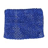 Perfk ソフト　女の子　ウエストバンド　ヘッドバンド　 チュチュスカート用　ベビー 　子供　 かぎ針編み 　チューブトップ 　　全７色 - ロイヤルブルー