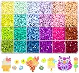 アイロンビーズ 24色セット 2.6mm 約12000粒 DIY手芸 作成キット 誕生日プレゼント (C)