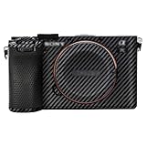 カメラ 保護レザーフィルム カメラ本体 保護フィルム ソニー Sony A7C II A7C R カメラ 用 3M材料 カーボンブラック