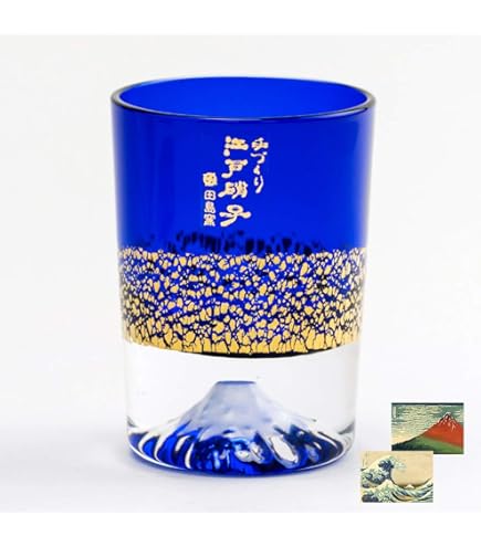 伝統工芸士 木村秋男 青被せ江戸切子 中皿 カガミクリスタル