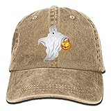 大人 デニム キャップハッピーハロウィン 今季最新 ウトドア レジャー・キャップ 柔らかい 紫外線対策 日よけ 小顔効果 プリント付き 無地 ベージュ