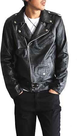 Amazon 本革 ライダースジャケット 本皮 レザージャケット ライダース コート ジャケット 通販
